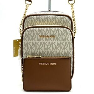 Michael Kors JST Medium Logo Crossbody & Matching Coinpouch Card Case Wallet